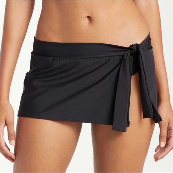 Tommy Bahama Other - Tommy Bahama Pearl Solids Skirted Hipster Bikini Bottom Black Womens Size Small